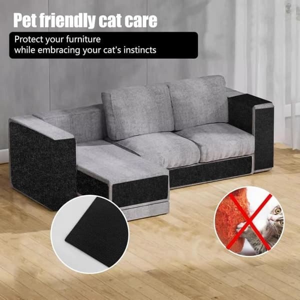 Multifunksjonell Klorematte for Katter, 40 cm * 200 cm Selvklebende Erstatnings Klorematte