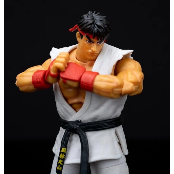 I lager Jada Toys Ultra Street Fighter II RYU Chun Li Fei Long Ken 6" Action Figure Samlarleksakspresent Ryu-hui