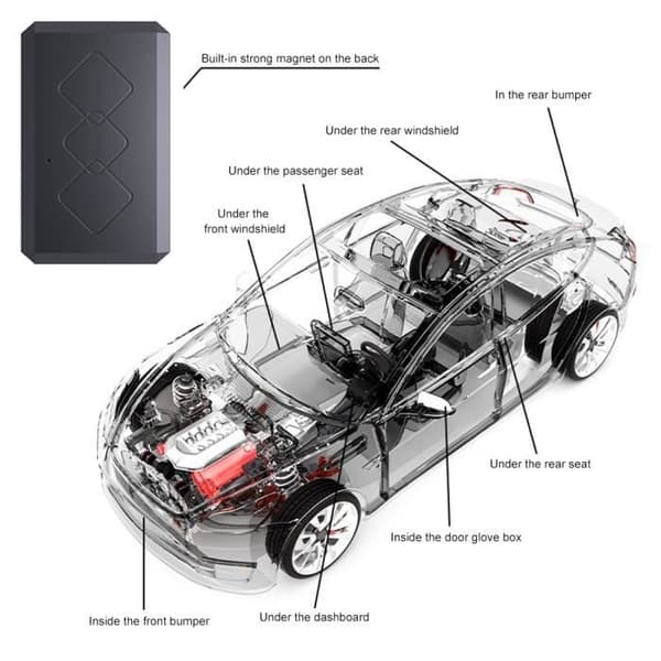 Mini GPS Tracker - GPS Tracker - Bil GPS - Til Børn Seniorer Kæledyr Bil - 3000mAh