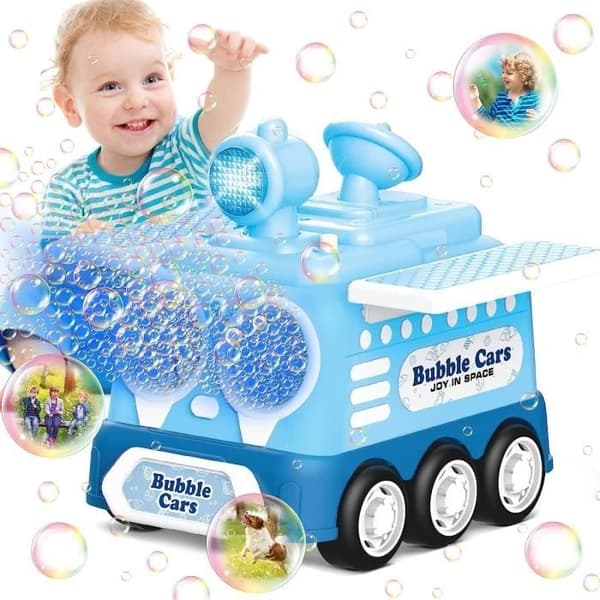 Leksaker med bubbelbilar för småbarn utomhusleksaker för 1-3-åringar blå