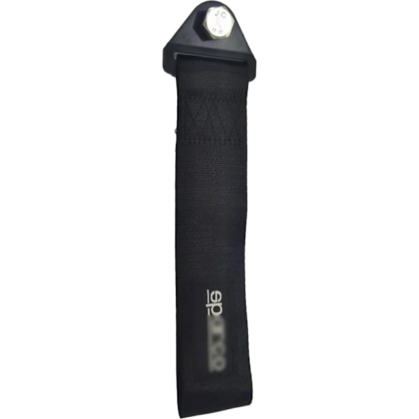 Modifierad släpvagnsbälte för bil, Trendig släpvagn, Ulen nylon hög motstånd, universal automatisk justering med skruvmutter, 2 tum, 28x5cm SP Logo Black