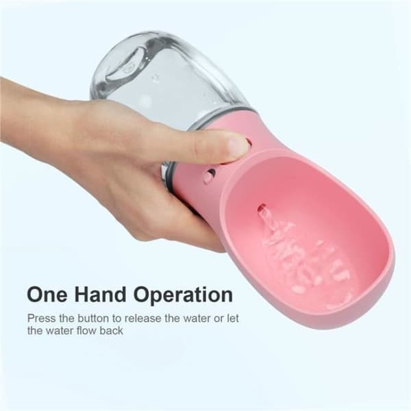 (Rosa) Bärbar vattenflaska - Ej specificerad - Rosa modell - 350ml - Läckagesäker - Kompakt design Pink