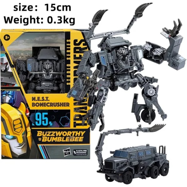 4,5-tums Hasbro Transformers Toys Studio Series Transformers: 70 Bumblebee Action Figure Collection modell 95 Bonecrusher