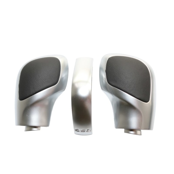 DSG Växelspak Krom Med Läder Växellåda Cover För VW Golf 6 7 R Passat B7 B8 CC R20 För Jetta MK6 GLI TIGUAN-Matt Krom Set Matte Chrome Set