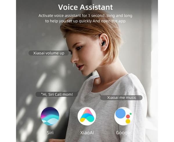 Trådløse hovedtelefoner Bluetooth 5.0 TWS Øretelefoner Mini In-Ear Pods Bas Ørepropper