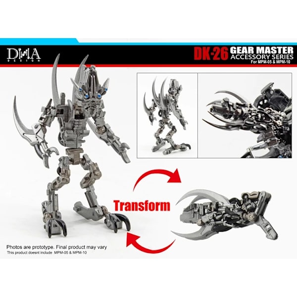 I lager DNA Design DK-26 Gear Master Accessory Series For MPM-05 Barricade MPM-10 Starscream Only MPM05 Parts