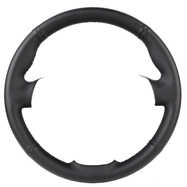 (Vit tråd) Cover i äkta läder till Mitsubishi Pajero V98 V97 2007-2014 Galant 2008-2012/Rattstyrefläta White thread