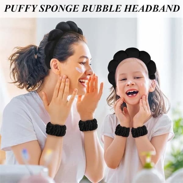 6 stk. Hårbånd til kvinder Spa Pandebånd til ansigtsvask Sæt Bløde frotté Makeup Armbånd