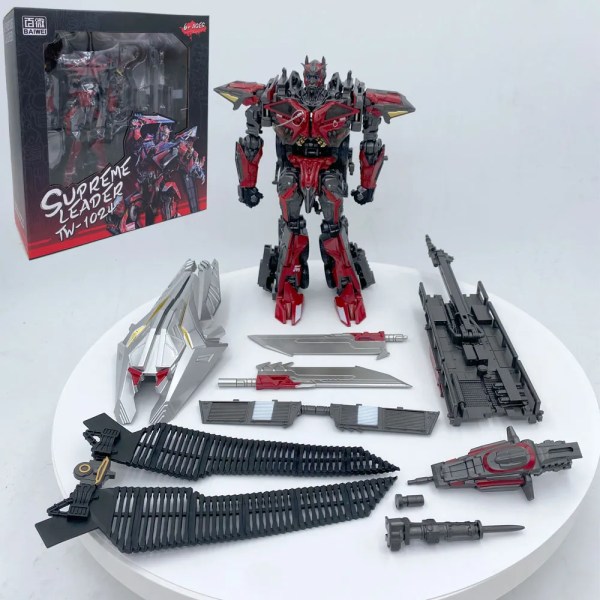 NY BAIWEI Transformation TW-1024 Sentinel TW1024 TW 1024 KO SS filmrobot Vackert målad actionfigur present TW-1024 with Box