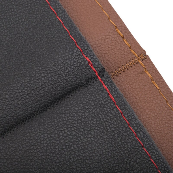 (Ljusgrå) Rattskydd för DIY-billäder Fläta på ratten Cover med nål och gänga Inredningstillbehörsatser Llight gray