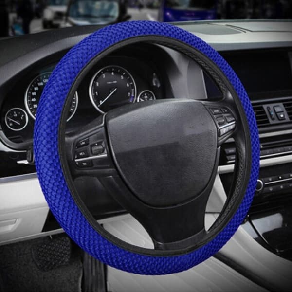 (Sort) Ratdæksel Åndbart Mesh Bilratdæksel Elastisk Ratdæksel Skridsikkert Ikke-fast Indvendig Ring black
