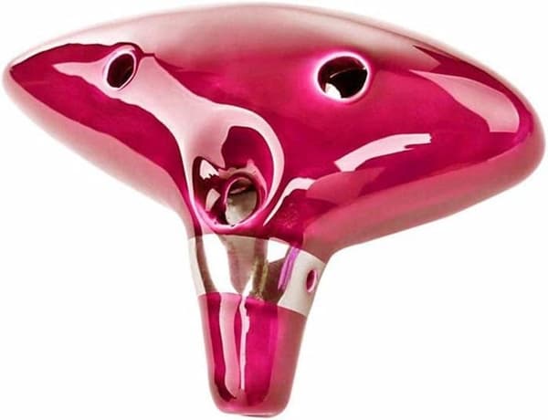 Ocarina instrument med rem och sångbok, 12-håls ocarinor med presentförpackning, handformat displayställ