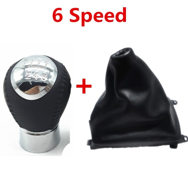 För Mazda 6 M6 2002 2003 2004 2005 2006 2007 Krom växelspaksreglage Växelpenna Damask Cover Bilstylingtillbehör-Combo 6-växlad Combo 6 Speed