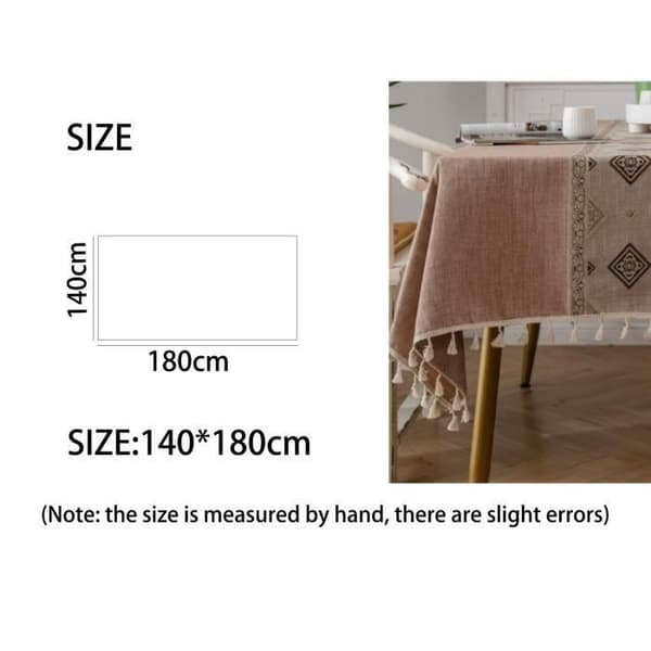 (Kaffefarve) Dug - Ikke specificeret - Rektangulær - 140 x 180 cm - Polyester - Pletafvisende coffee color