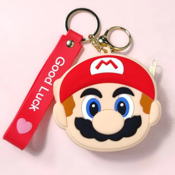 Super Mario Bros Cartoons Ryggsäck Hög kapacitet Nylon Vattentät Anime kringutrustning Dagis Baby Skolväska Cosplay Presenter Coin purse A