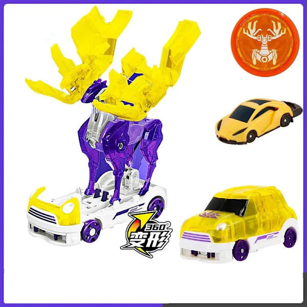 Screechers Wild Deformation Car Transformers Toy Screech Capture Wafer 360 Boys Actionfigurer för barn Barn Presenter C2 No box