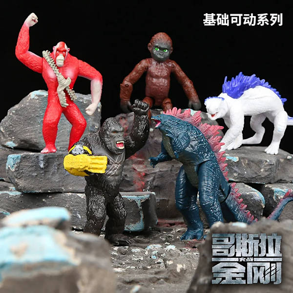 Godzilla Model VS Kong New Empire 2024 Action Figur Leder Rörlig Skar King Shimo Titanus Doug Barn Födelsedagspresenter Samlarobjekt PM35202 Joints