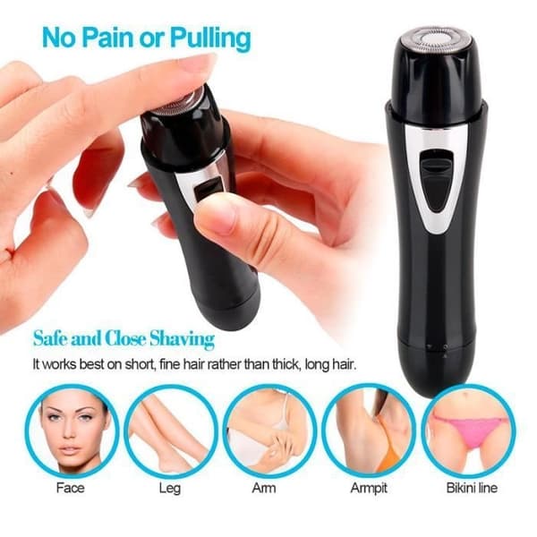Elektrisk shaver - Uspecificeret - Uspecificeret model - USB genopladelig - 4-i-1 - Rustfri stålblade