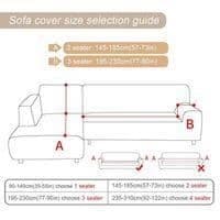 Dan&Dre Polyester L-Formet Hjørnesofa Trekk for 3+2 Seter - Grå gray