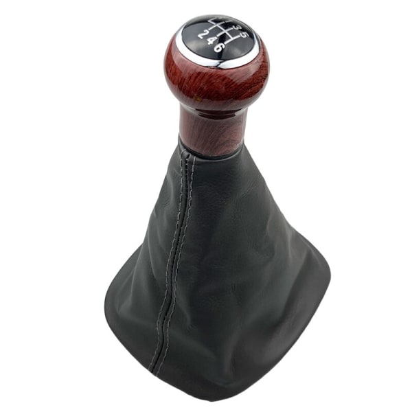För Volkswagen VW Passat B5 B5.5 1998 1999 2000 2001 2002 2003 2004 2005 Växelspaksknopp Med kragar Spak Växel damask Boot-6 Speed Grå B 6 Speed Gray B