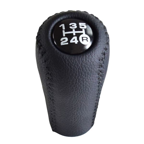 Äkta läder för Toyota Prado LC120 Land Cruiser Prado 2003-2009 Bil 5-växlad MT Växelspaksknopp Transmission+Transfer Gear Shift-Svart-1 Black-1