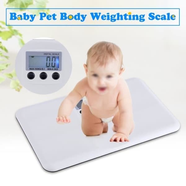 Bærbar Multifunksjonell Digital Babyvekt (Hvit)