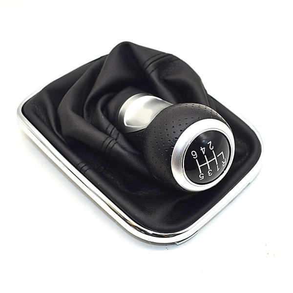 För Volkswagen VW 1999-2004 Golf 4 IV MK4 GTI R32 Bora Jetta MT 12mm 5/6-växlad bil växelspaksknopp Spak Växlingsreglage Gaitor Boot-6 Speed--Y 6 Speed--Y