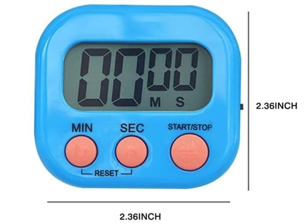 Pieces Farverig Magnetisk Køkken Timer, Digital Timer til Børn Læring med LCD Skærm, Magnetisk Stopur Timer