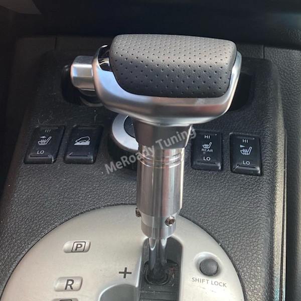 Bilväxelspaksväxelspakshuvud för Nissan XTrail T31 Rogue Pathfinder R51 Navara D40 Murano Juke Qashqai J10 J11 Interiörperforerat läder perforated leather