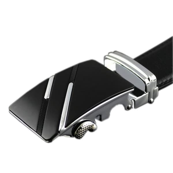 Bælte - Luksus - Sort - Kohudslæder - Automatisk spænde - Chic stil Black