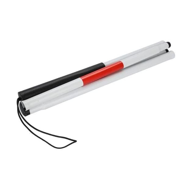 124cm Maks Sammenleggbar Spaserstokk for Blinde, Støtsikker