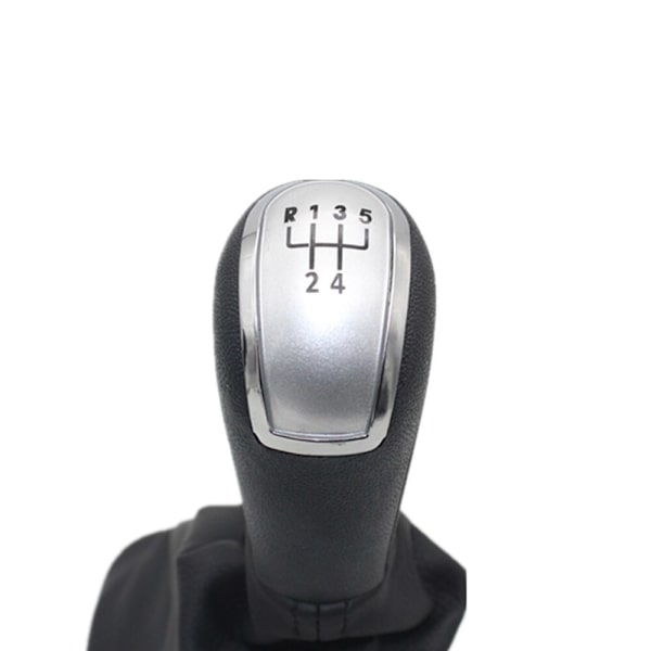 För Skoda Fabia MK1 1999 2000 2001 2002 2003 2004 2005 2006 2007 2008 Car-Styling 5-växlad växelspaksväxelknopp Läderstövel-