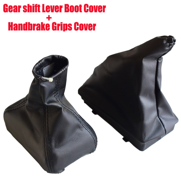 För OPEL CORSA C (01-06) TIGRA B (04-12) COMBO C (01-11) Manuell 5-växlad växlingsknopp Läder Damask Boot Cover Handbroms Case-Combo 3st Combo 3Pcs