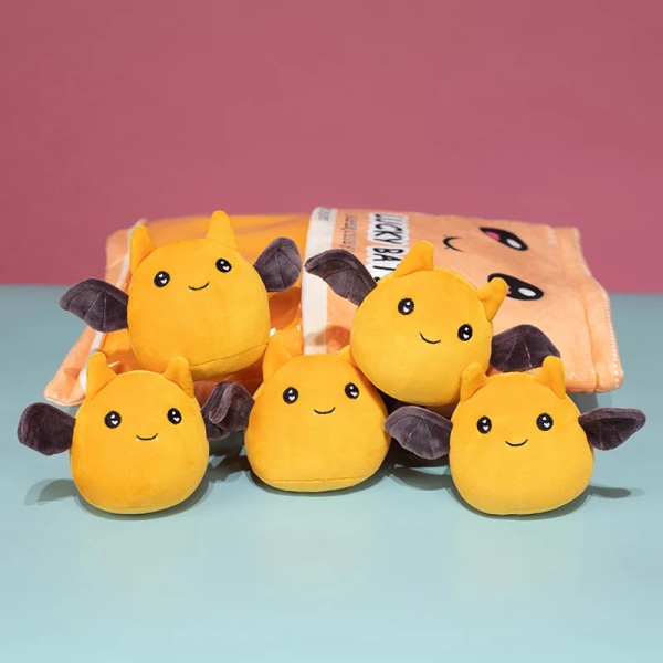 5 bollar Skrämmande fladdermus Djurbollar Plyschkudde Snack Mat Plysch Peluche Halloween's Day Fest rekvisita Squishy Mini Dolls Barnpresent 35cm-55cm Corgi  8 balls