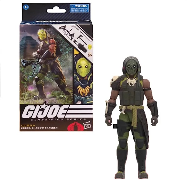 Original 6-tums Anime G.I. Joe Classified Series Cobra Shadow Tracker Action Figurmodell Leksak Rörlig figurinsamlingspresent with box