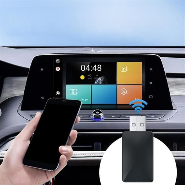 2-in-1 langaton Carplay Android Auto -sovitin WiFi BT Auto Connect USB-dongle IPhone6 Android 11 CarPlaylle