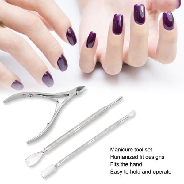Drfeify Negleklipper i rustfrit stål - Manicure værktøjssæt - Fjernelse af død hud