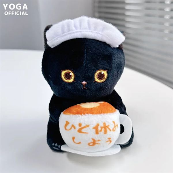 Kawaii Mofusand Anime Hobby Tempura Fried Räkor Haj Katt Tecknad Söt plysch docka hängsmycke väska hänge present till flickvän S5