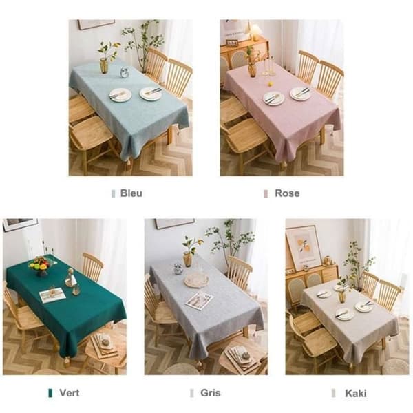 (Khaki) Rektangulär duk i förtjockad polyester - Khaki - 110 x 160cm Khaki