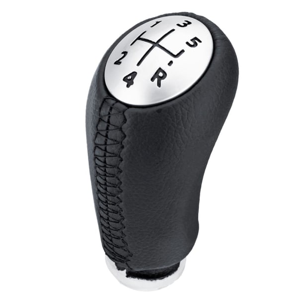 5-växlad växelspak med cover för bil för Renault Clio 2 II Clio 3 III Megane 2 II Scenic 2 II Kangoo Läder-5-växlad mattsvart 5 speed Matte Black