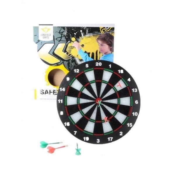 Säker darttavla för barn - Engelhart - Diameter 40 cm - 6 pilar med nylonspetsar - Säkerhet