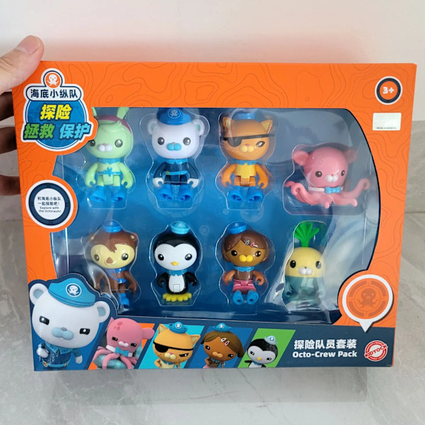 octonauts Octopod Leksats Dockhusspel Spansk Octo-alert Ljud Ljus Anime Actionfigur Docka Barnleksaker Presenter till barn High quality With Original Box