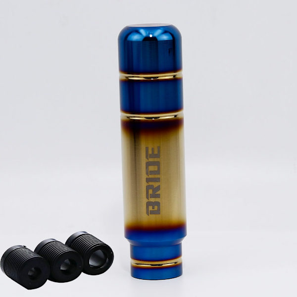 jdm Burnt Blue Style Guld Aluminium Växelspaksknopp 13cm växelspakshuvud för Universal bilbränd blå BRIDE burnt blue BRIDE
