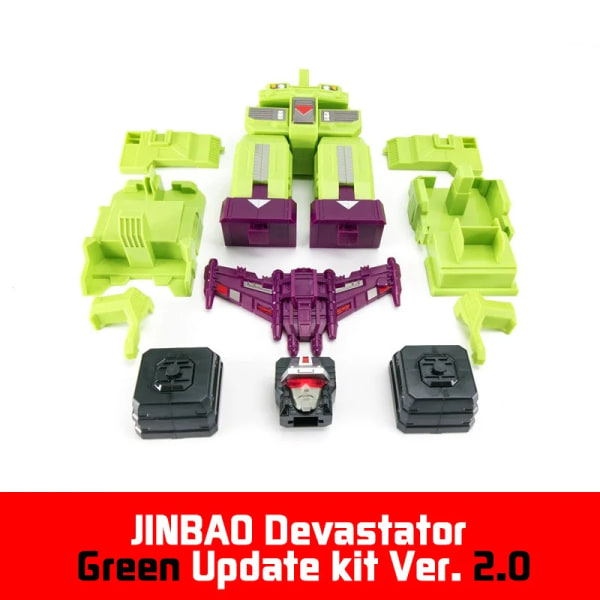 Jinbao Devastator Update Kit Parts Ver 2.0 G1 GT Transformation Action Figur Leksaksmästerverk Filmmodell Deformation Bilrobot green 2 no box