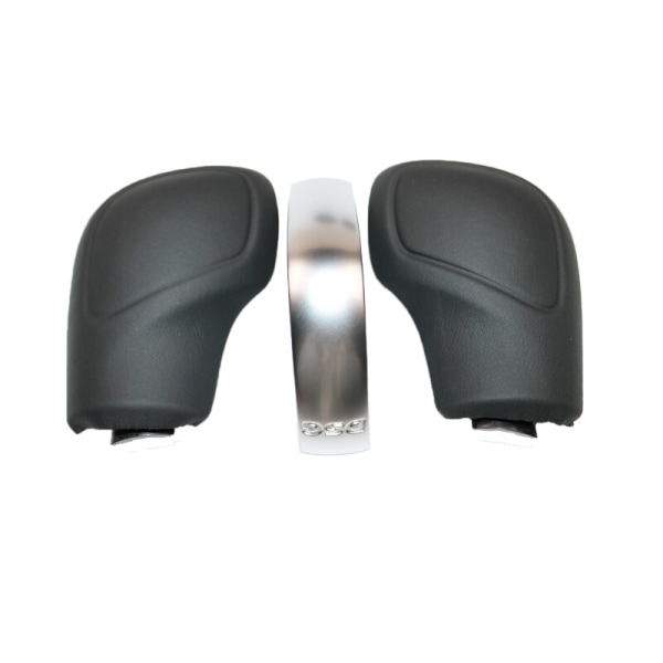 Svart Läder Växelspaksknopp Cover Med Blank & Matt DSG För VW Golf 6 7 RG TI Passat B7 B8 CC R20 Jetta MK6 GLI-1 Set Läder Matt 1 Set Leather Matte