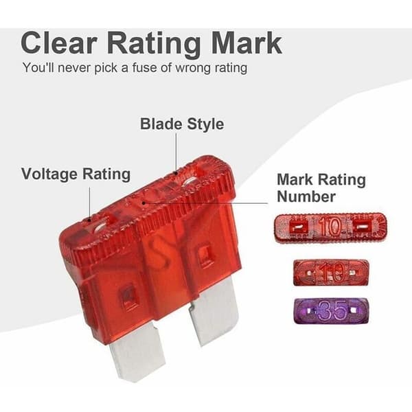 272 Stykker - Sortiment af bilblade sikringer, bilsikringer - Standard & Mini & Mini Lav Profil