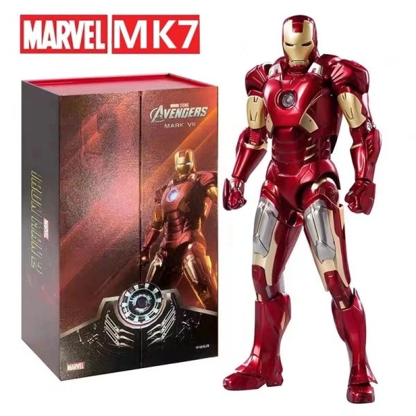 ZD Toys Iron Man Series Joint Movable MK1 MK2 MK3 MK4 MK5 MK6 MK7 MK42 MK43 MK50 Film Action Figur 7 Inches Mark Dolls ZD MK7