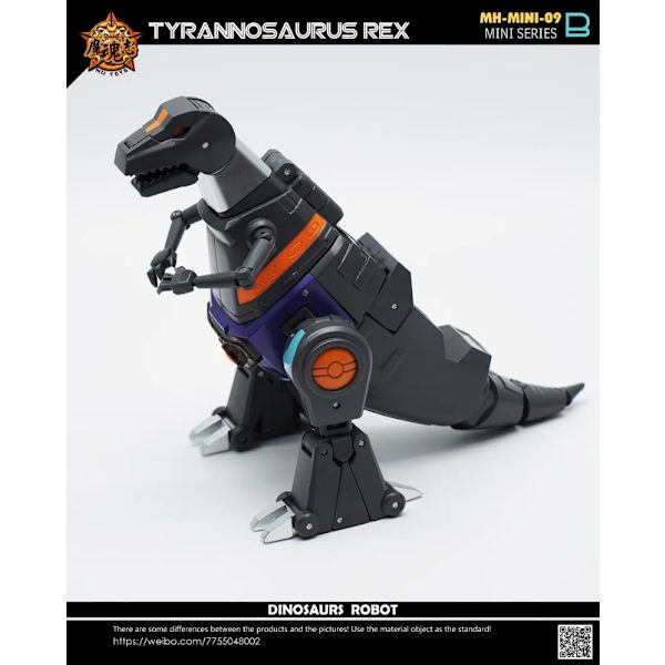 【I LAGER】 MHZ LEKSAK Transformation MHZ MINI09 MH-MINI-09B MINI09B MH-MINI-09C MINI09C Grimlock actionfigurleksaker med bonus MINI09B