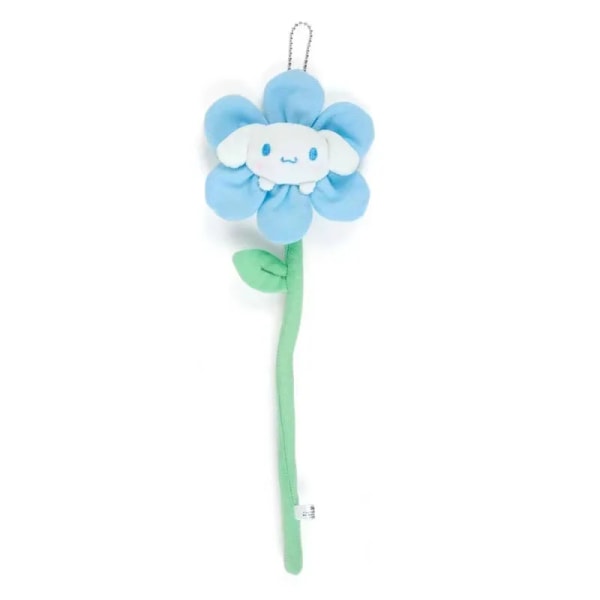 Kawai Anime Sanrios Melody Cinnamoroll Kuromi Solblomma Plyschleksakshänge Böjbart Blomma Doll Toy Girls bukett Present xo-keychain