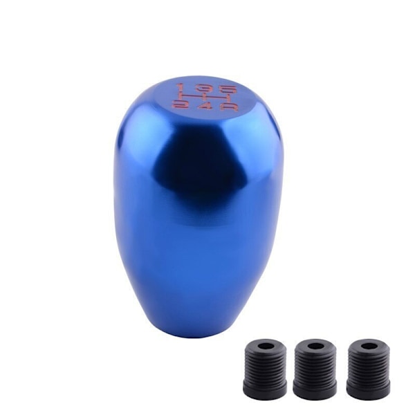Universal Aluminium Racing 5-växlad bilväxelspak Manuell byte Växelspaksknopp Växelspaksknopp-blå Blue